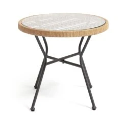 Habitat 2 Seater Bamboo Garden Bistro Set - Natural -Habitat 9371998 R Z002A