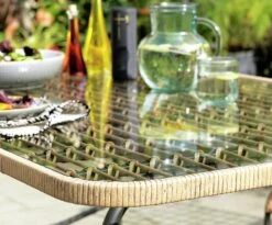 Habitat 4 Seater Bamboo Patio Set -Habitat 9372485 R Z003C