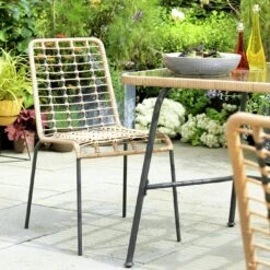 Habitat 4 Seater Bamboo Patio Set -Habitat 9372485 R Z004C