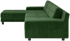 Habitat Hendricks Velvet Left Hand Corner Chaise Sofa-Green -Habitat 9375554 R Z004A
