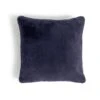 Habitat Plain Faux Fur Cushion - Navy - 43x43cm 2 Habitat Plain Faux Fur Cushion - Navy - 43x43cm -Habitat 9393804 R Z001A