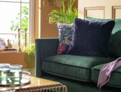 Habitat Plain Faux Fur Cushion - Navy - 43x43cm 8 Habitat Plain Faux Fur Cushion - Navy - 43x43cm -Habitat 9393804 R Z001C