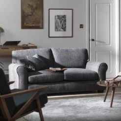 Habitat Lisbon Fabric 3 Seater Sofa - Charcoal 11 Habitat Lisbon Fabric 3 Seater Sofa - Charcoal -Habitat 9397460 R Z001C