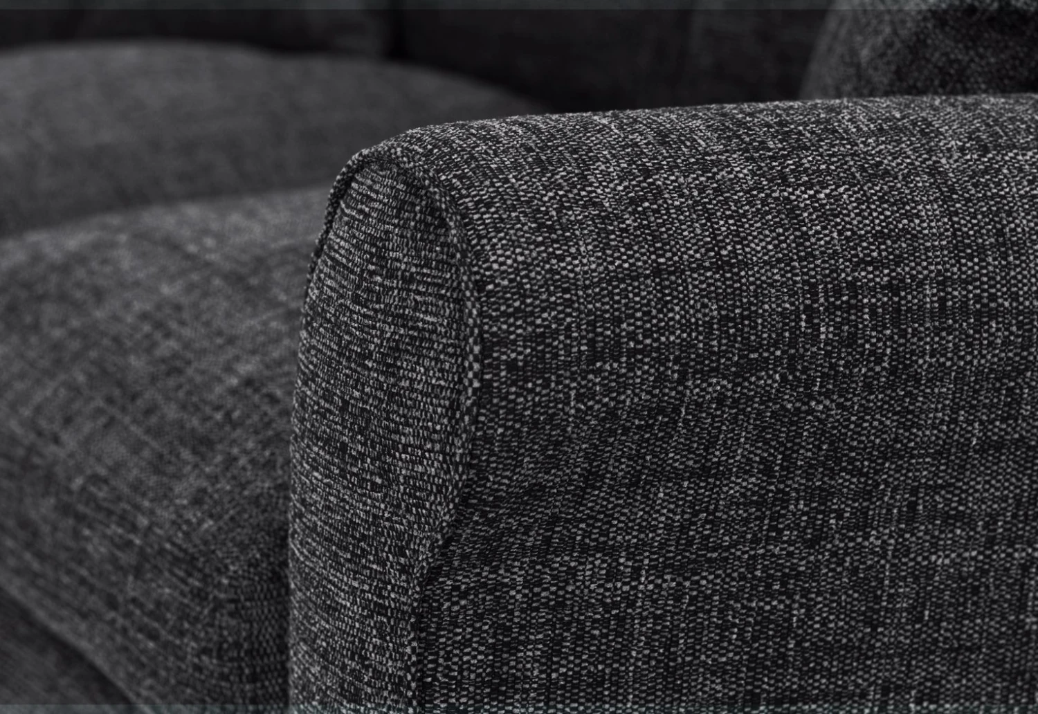 Habitat Lisbon Fabric 3 Seater Sofa - Charcoal 8 Habitat Lisbon Fabric 3 Seater Sofa - Charcoal - Image 6