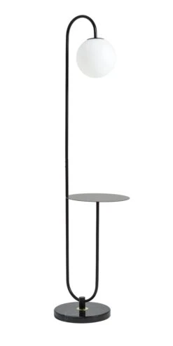 Habitat Sagara Opal Shelf Floor Lamp - Black 21 Habitat Sagara Opal Shelf Floor Lamp - Black -Habitat 9401318 R Z009A