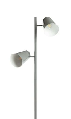 Habitat Iras Double Head Floor Lamp - Grey 17 Habitat Iras Double Head Floor Lamp - Grey -Habitat 9404779 R Z005A