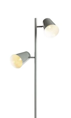 Habitat Iras Double Head Floor Lamp - Grey 18 Habitat Iras Double Head Floor Lamp - Grey -Habitat 9404779 R Z006A
