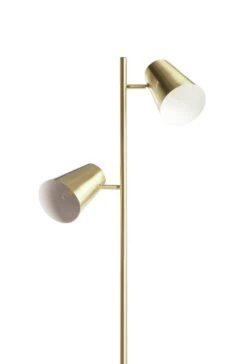 Habitat Iras Brass 2 Light Floor Lamp - Gold -Habitat 9404834 R Z005A