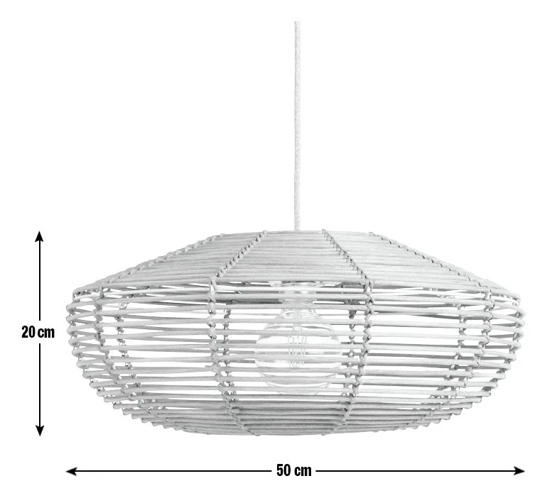 Habitat Mariana Rattan Pendant Shade - Bamboo 5 Habitat Mariana Rattan Pendant Shade - Bamboo - Image 3