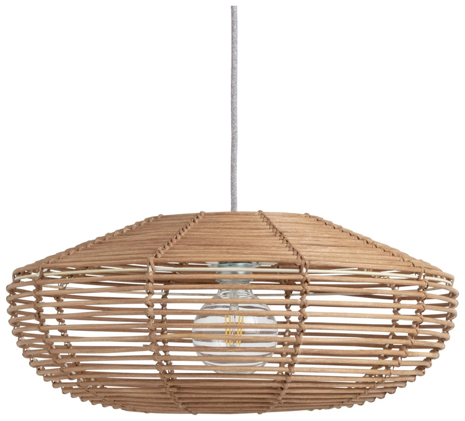 Habitat Mariana Rattan Pendant Shade - Bamboo 4 Habitat Mariana Rattan Pendant Shade - Bamboo - Image 2