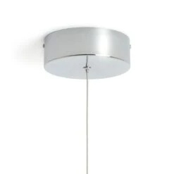 Habitat Spiral Metal LED Pendant Light - Chrome -Habitat 9405486 R Z003A