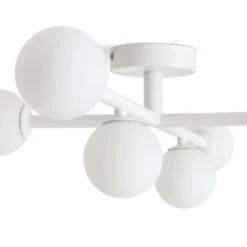 Habitat Alonso 6 Light Flush To Ceiling Light - White -Habitat 9405981 R Z002A