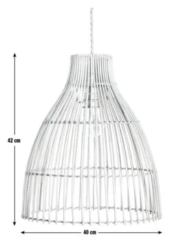Habitat Camillo Rattan Midi Pendant Shade - Natural -Habitat 9406186 R E001