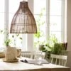 Habitat Camillo Rattan Midi Pendant Shade - Natural -Habitat 9406186 R Z001A