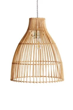 Habitat Camillo Rattan Midi Pendant Shade - Natural -Habitat 9406186 R Z001C
