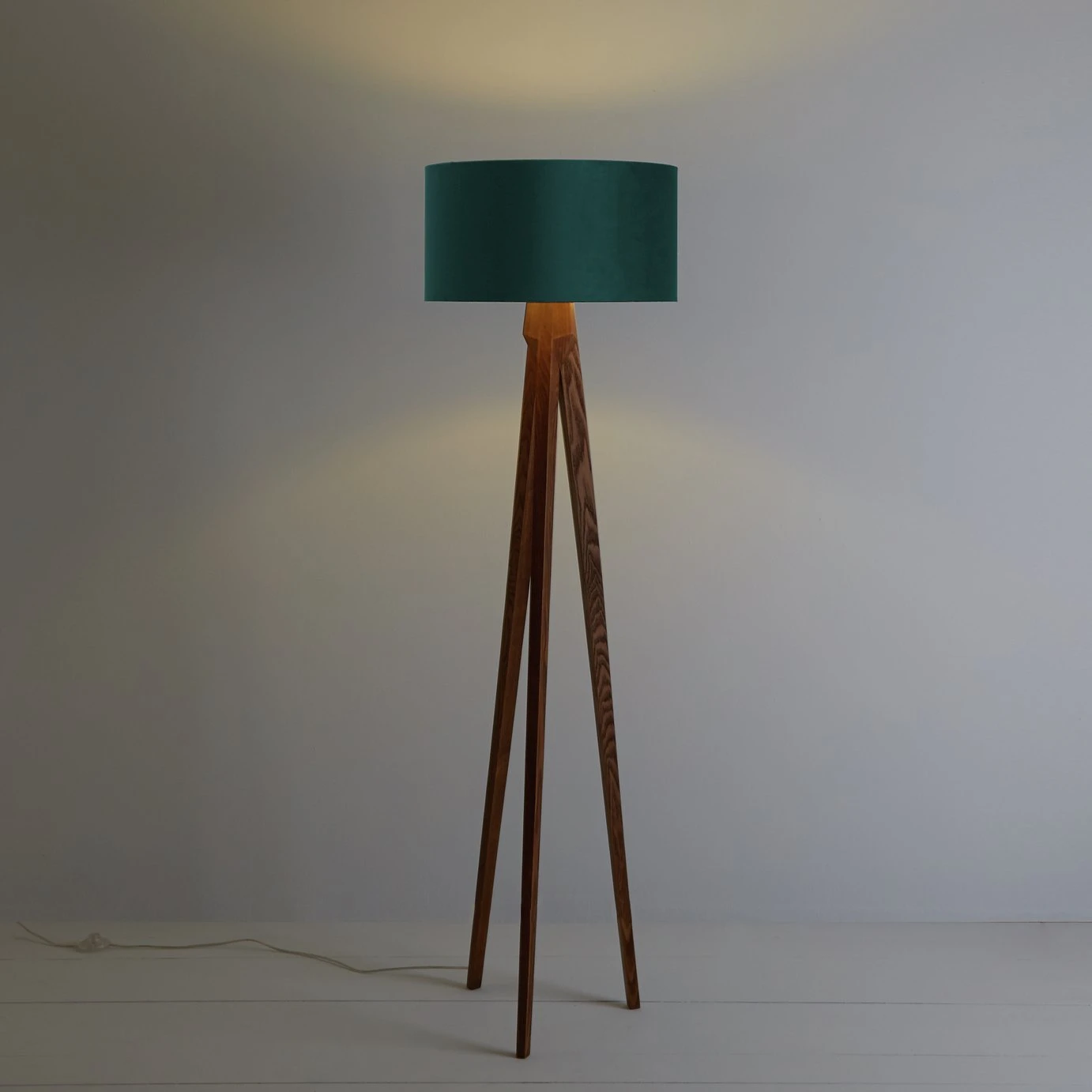 Habitat Tripod Floor Lamp Base - Walnut Stain 4 Habitat Tripod Floor Lamp Base - Walnut Stain - Image 2