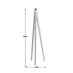 Habitat Tripod Wooden Floor Lamp Base Only - Ash -Habitat 9412888 R Z001E