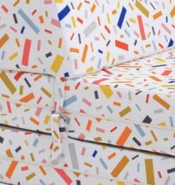 Habitat Kids Zowie Confetti Fabric Chair Bed -Habitat 9417395 R Z005A