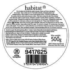 Habitat Modern Multiwick Candle - Hyancith & White Birch -Habitat 9417625 R Z010A