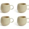 Habitat Evora Set Of 4 Stoneware Mugs - Natural -Habitat 9421192 R Z001A