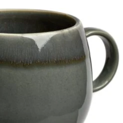 Habitat Evora Set Of 4 Stoneware Mugs - Green -Habitat 9424876 R Z003A