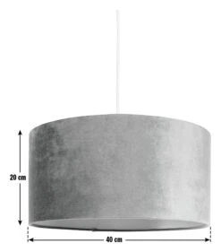 Habitat 40cm Velvet Shade - Navy -Habitat 9431508 R E001