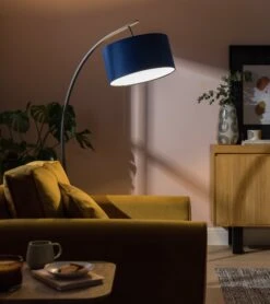 Habitat 40cm Velvet Shade - Navy -Habitat 9431508 R Z003C