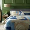Habitat Geo Blue & Cream Bedding Set - Single -Habitat 9441897 R Z001A