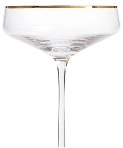 Habitat Gold Rim Set Of 4 Champagne Coupe -Habitat 9442535 R Z004A