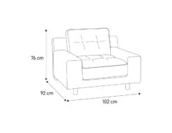 Habitat Hendricks Fabric Armchair - Charcoal -Habitat 9446995 R E020