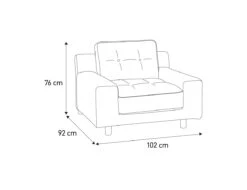 Habitat Hendricks Fabric Armchair - Charcoal -Habitat 9446995 R Z020A