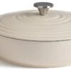 Habitat 4 Litre Cast Iron Shallow Casserole Dish - Cream -Habitat 9448137 R Z001A