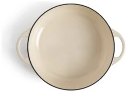 Habitat 4 Litre Cast Iron Shallow Casserole Dish - Cream 9 Habitat 4 Litre Cast Iron Shallow Casserole Dish - Cream -Habitat 9448137 R Z002A