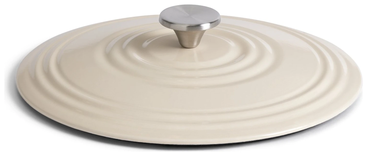 Habitat 4 Litre Cast Iron Shallow Casserole Dish - Cream 6 Habitat 4 Litre Cast Iron Shallow Casserole Dish - Cream - Image 4