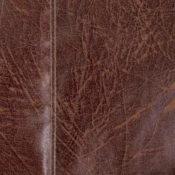 Habitat Kaikoo Faux Leather Footstool - Brown -Habitat 9448319 R Z017A