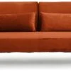 Habitat Andy Clic Clac Velvet Sofa Bed - Orange 1 Habitat Andy Clic Clac Velvet Sofa Bed - Orange -Habitat 9451344 R Z001A