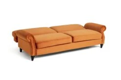 Habitat Joel 3 Seater Fabric Clic Clac Sofa Bed - Orange -Habitat 9451801 R Z002A