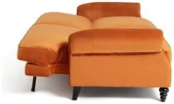 Habitat Joel 3 Seater Fabric Clic Clac Sofa Bed - Orange -Habitat 9451801 R Z004A