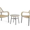 Habitat Java 2 Seater Metal Garden Bistro Set - Natural 1 Habitat Java 2 Seater Metal Garden Bistro Set - Natural -Habitat 9463583 R Z001A