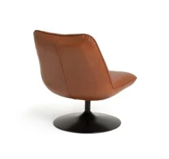 Habitat Nanna Faux Leather Swivel Chair - Tan -Habitat 9466047 R Z003A