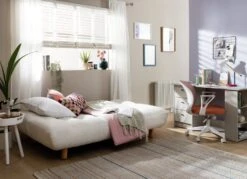 Habitat Kota 3 Seater Boucle Clic Clac Sofa Bed - Cream -Habitat 9480377 R Z001C