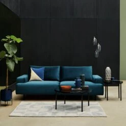 Habitat Julien Velvet 2 Seater Sofa - Natural 13 Habitat Julien Velvet 2 Seater Sofa - Natural -Habitat 9484421 R Z002C