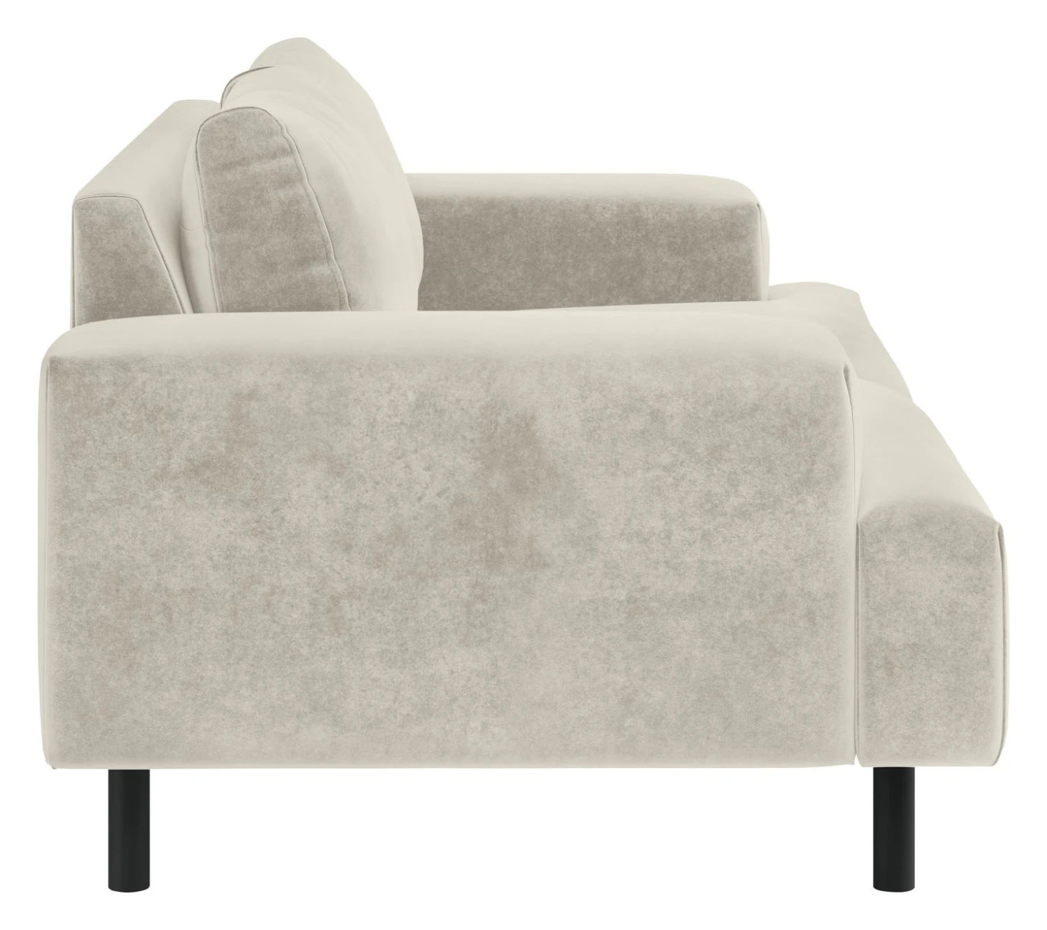 Habitat Julien Velvet 2 Seater Sofa - Natural 6 Habitat Julien Velvet 2 Seater Sofa - Natural - Image 4