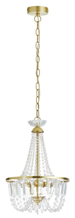 Habitat Capella Empire Chandelier - Brushed Brass