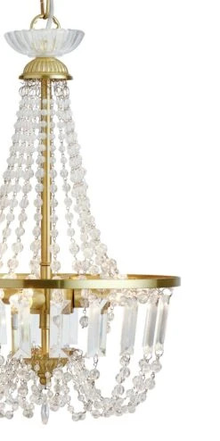 Habitat Capella Empire Chandelier - Brushed Brass -Habitat 9486333 R Z002A
