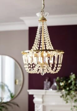 Habitat Capella Empire Chandelier - Brushed Brass -Habitat 9486333 R Z002C