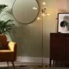 Habitat Glam 6 Light Glass Floor Lamp – Gold -Habitat 9487916 R Z001C