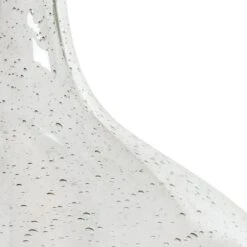 Habitat Abas Glass Table Lamp - Clear & Cream -Habitat 9489732 R Z003A