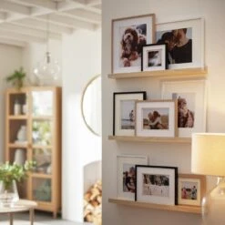 Habitat Abas Glass Table Lamp - Clear & Cream -Habitat 9489732 R Z004C