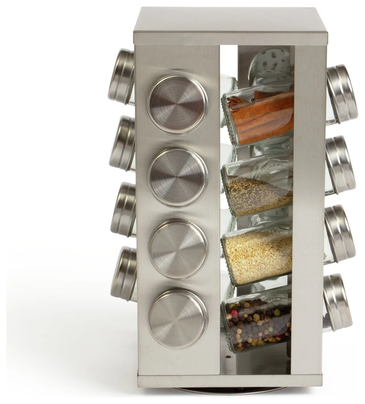 Habitat 16 Jar Stainless Steel Revolving Spice Rack 7 Habitat 16 Jar Stainless Steel Revolving Spice Rack - Image 5